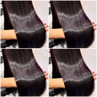 ロング カラー 髪質改善 艶髪矯正 エクステ かいり✂️のヘアスタイル