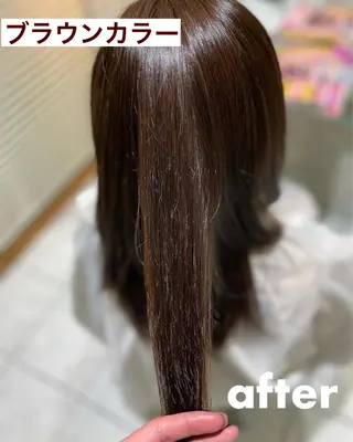 ロング カラー AGU 三条店 林　雄のヘアスタイル