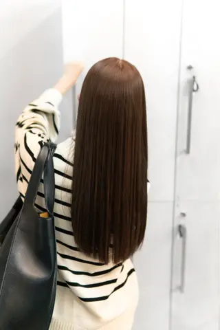 ロング カラー 無料カットモデル／ 髪質改善／角田 龍汰のヘアスタイル