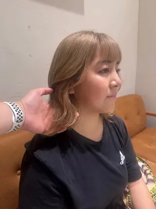 ショート 🦋ブリーチなしダブ ルカラー🌈MEGUのヘアスタイル