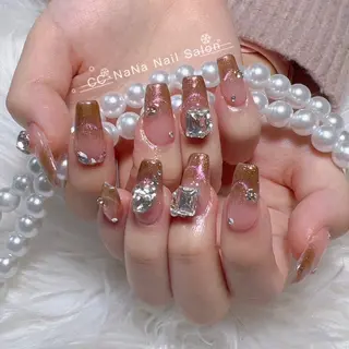 ネイル CC  NaNa ワンホンネイル🌙Nのネイルデザイン