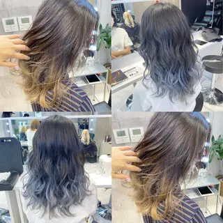 セミロング 🤍ムラ修正ブリーチ 🤍原宿/YUUのヘアスタイル