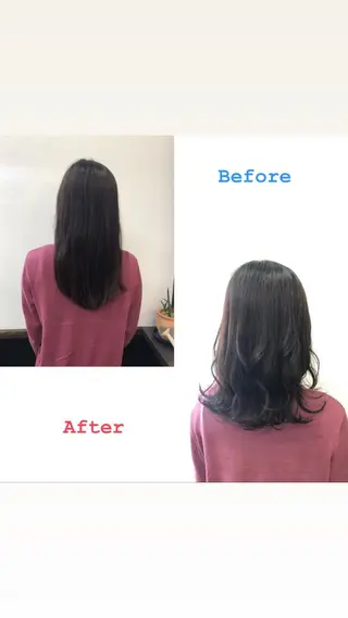 セミロング 菊池 栄里奈のヘアスタイル