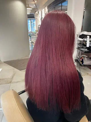 セミロング カラー KOGA／ パーマモデル募集のヘアスタイル