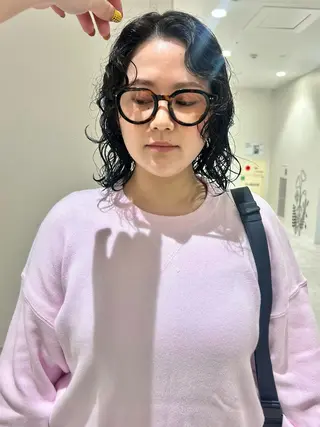 ミディアム パーマ 👔ボブ﹨似合 わせパーマ🩳ももかのヘアスタイル