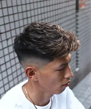ショート カラー パーマ メンズ 💈men's💈 satoru中目黒のヘアスタイル