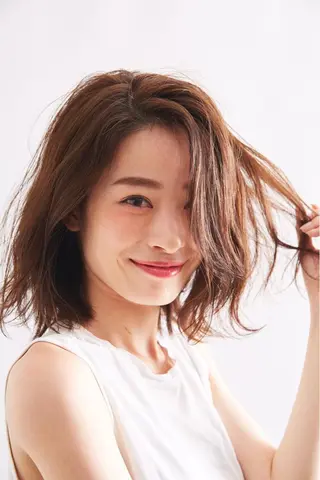 ミディアム カラー パーマ ヘアアレンジ メンズ キッズ ネイル マツエク・マツパ アティリー 西梅田のヘアスタイル