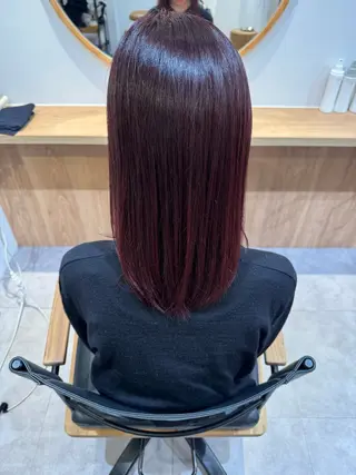カラー 髪質改善ストレート Airi🪽🫧のヘアスタイル