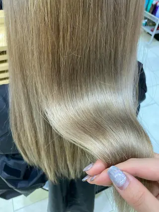 ロング カラー ヘアアレンジ TSUNA 🌙 Lim 五反田のマツエク・マツパデザイン