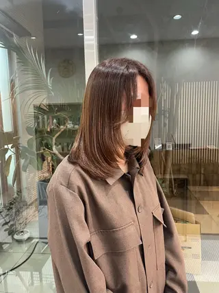 ミディアム レイヤーカット 🌱 はるかのヘアスタイル