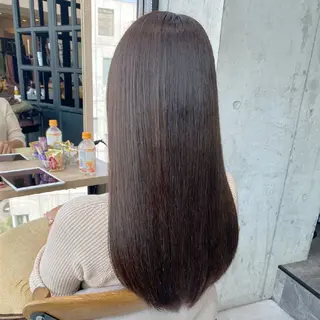 ミディアム カラー ヘアアレンジ/柔らか 艶カラー/AKARIのヘアスタイル