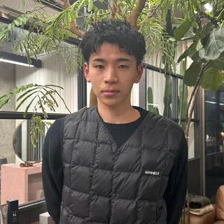 ショート パーマ 大本 メンズ/パーマのヘアスタイル