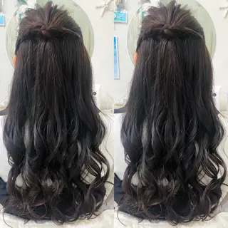 ロング ヘアアレンジ 似合わせヘア🪄 可愛くて安い♡ここあのヘアスタイル