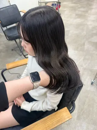 ロング カラー ヘアアレンジ Himawari♡ 柔らかいカラーのヘアスタイル