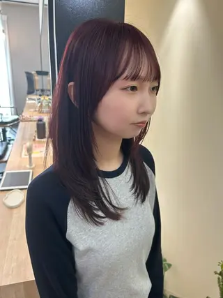 ロング カラー hub hair レイヤー/透明感のヘアスタイル