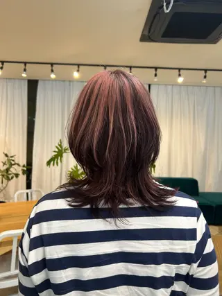ミディアム Hiyo 外国人風くせ毛パーマのヘアスタイル