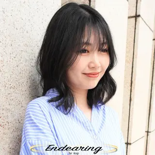 パーマ Endearing 銀座/レイヤーカットのヘアスタイル