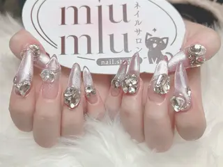 ロング yu naのネイルデザイン