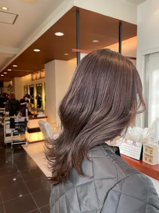 ミディアム カラー BiBi 武田 あやのヘアスタイル
