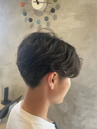 メンズ ブリーチなし透明感 カラー✨横山 佳希のヘアスタイル