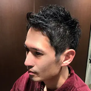 ショート プレミアムバーバー 表参道のヘアスタイル