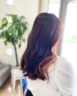 ロング カラー 堀 大輔のヘアスタイル