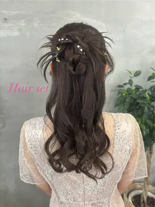 ヘアアレンジ ✨透明感艶カラー ✨💍Yuri💍のヘアスタイル