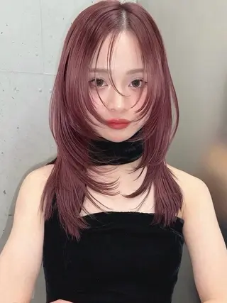 セミロング 木村 美紅のヘアスタイル