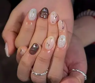 ネイル By moonネイル 🌷ワンホン/韓国風のネイルデザイン