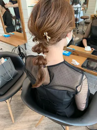 ヘアアレンジ 🌟アレンジが似合う カラー🌟Rumiのヘアスタイル
