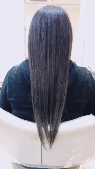 ロング カラー 店長ハイトーンカラー 柞山史奈のヘアスタイル