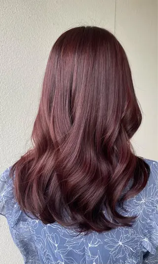 ロング カラー 南 妃那のヘアスタイル
