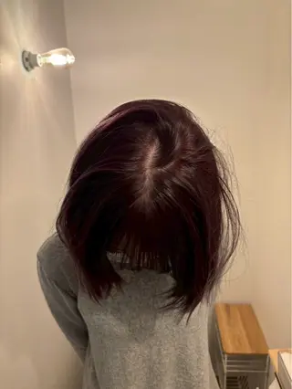 ミディアム 三浦 彩笑のヘアスタイル