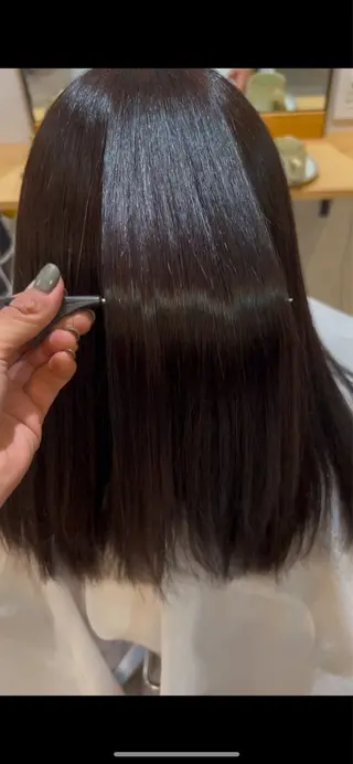 セミロング 長濱 奏のヘアスタイル