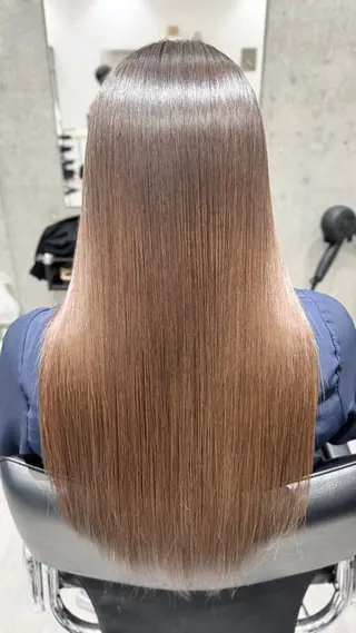 ロング ドライ カット✂️髪質改善のヘアスタイル