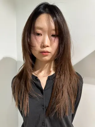 ロング カラー 🎀オイダイラ モモカ🎀のヘアスタイル