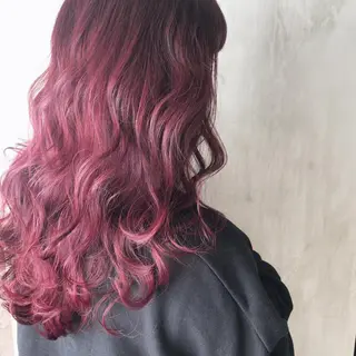 セミロング カラー ヘアアレンジ Aloa透明感ヘア ♡kanami♡のヘアスタイル