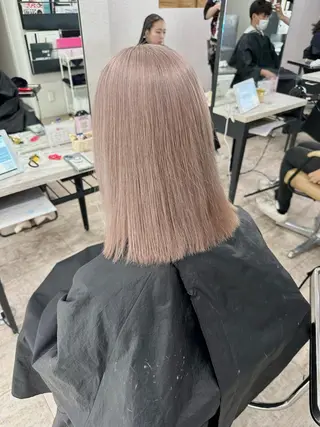 ミディアム カラー 🦄ハイトーンカラー 🦄まるおしょうのヘアスタイル