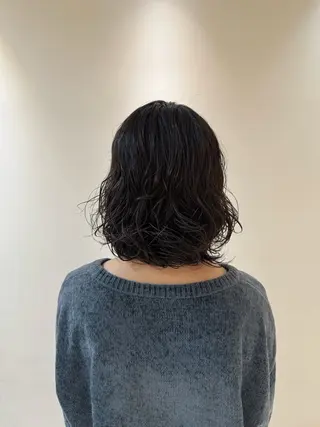 ミディアム パーマ 大庫 桜のヘアスタイル