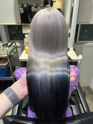 セミロング カラー ヘアアレンジ 🍯傷ませないカラー 髪質改善🍯彪雅のヘアスタイル