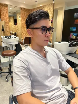 ショート ヘアアレンジ メンズ ✨前田 優・2拠点✨ ✨恵比寿・札幌店✨のヘアスタイル