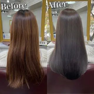 ロング カラー Soleria 田中慎一のヘアスタイル