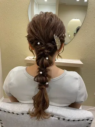 ロング ヘアアレンジ ユ ミのヘアスタイル