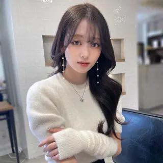 ロング カラー ヘアアレンジ🎀 yuuka 🤍のヘアスタイル