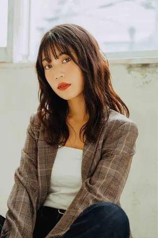 ロング カラー パーマ ヘアアレンジ 小川 舜人のヘアスタイル