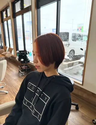 ショート 艶髪カラー/髪質改善 細貝 舞利のヘアスタイル