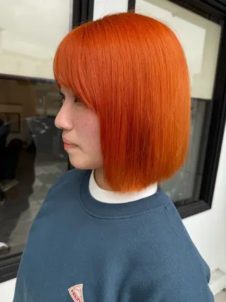 ミディアム カラー 村岡 芽衣のヘアスタイル