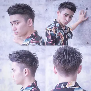 ショート メンズ 及川 光のヘアスタイル