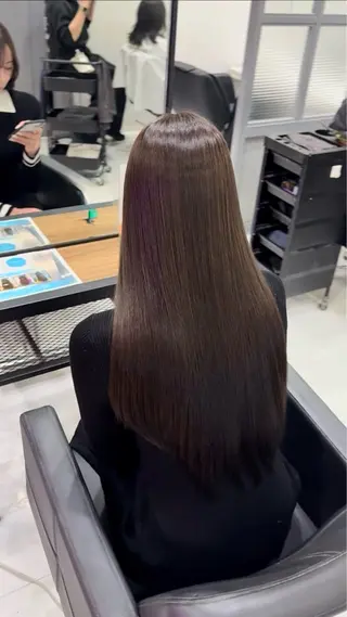 ロング カラー 髪質改善 艶髪矯正 エクステ かいり✂️のヘアスタイル