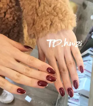 ミディアム めぐみのネイルサロン スタッフ練習のネイルデザイン